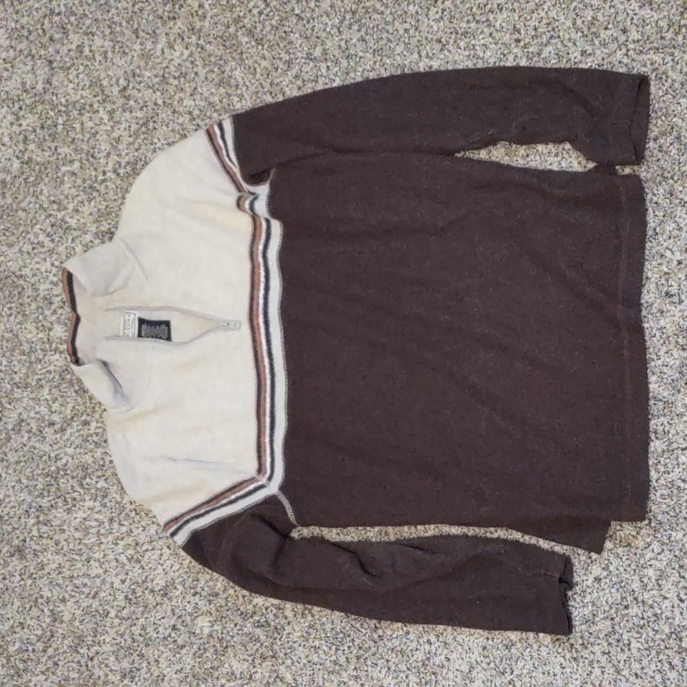 New Arizona Jeans Fleece Quarter Zip Sweatshirt Vintage Colors Mens M